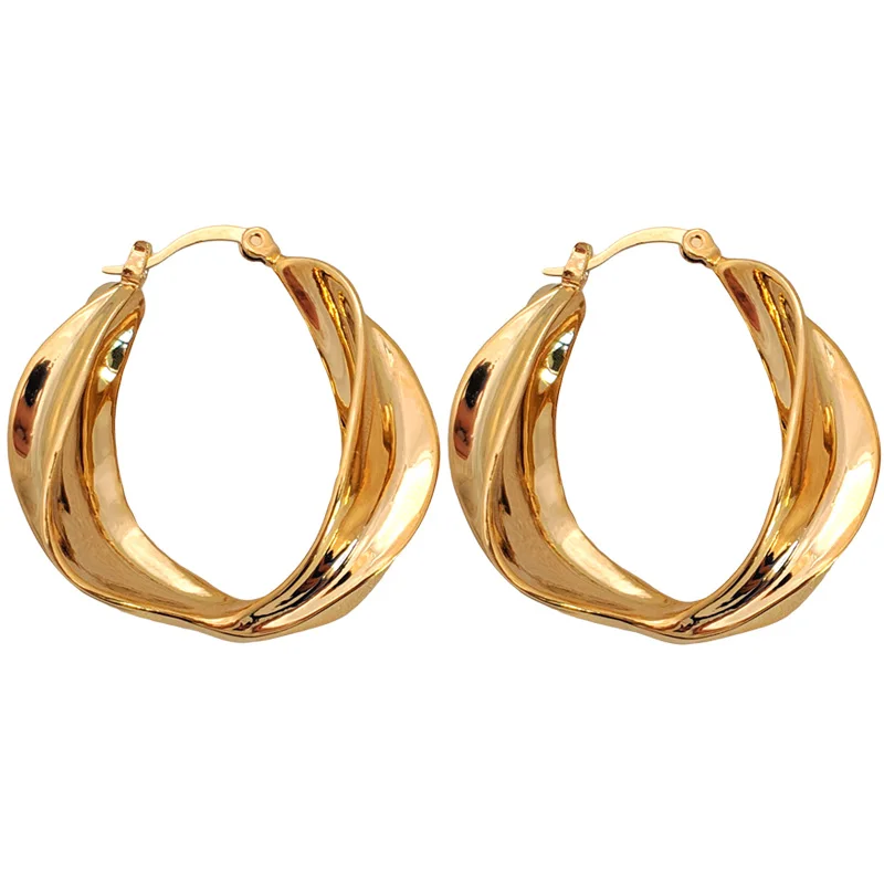 Chunky hoop earrings fashion earrings Jewellery Earrings Hoop Earrings geometric earrings creole earrings 