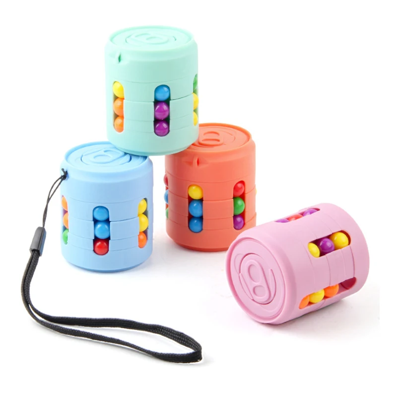 Magic Colorful Beans Finger Spinning Relieves Stress Decompression Tool for Children and Adults