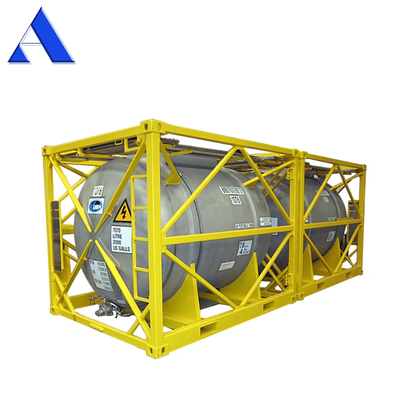 DNV 2 7-1 стандартная 20-футовая рама UN T11 из нержавеющей стали сумка для морских резервуаров емкостью от 16000 л до 20000