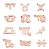 15MM double hole rose gold