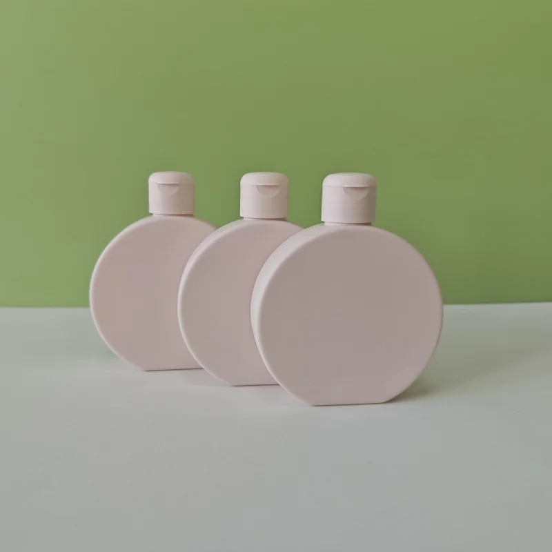 100ml HDPE Cosmetics Packaging Soft Touch Squeeze Bottle Shower Gel Bottle With Flip Cap for Travel Size