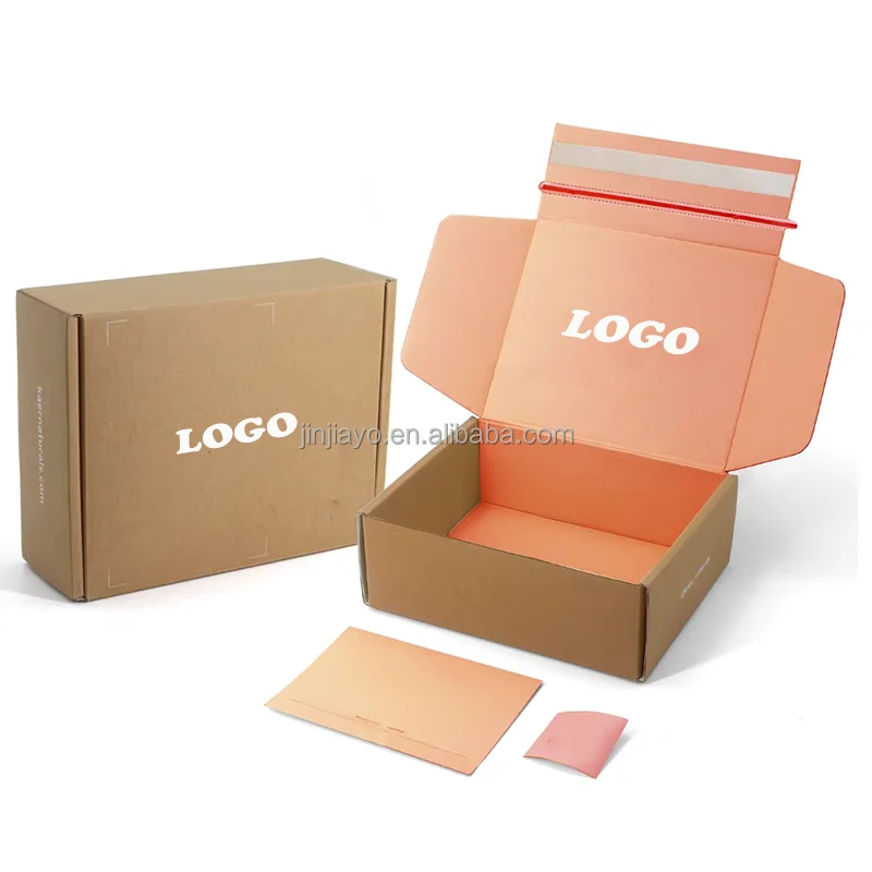 Luxury Custom Logo Recycled Corrugated Cardboard Chocolate Box Matt Lamination Self Erecting Custom Size for Clothing Shoes