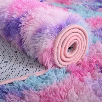 AROGAN Tapis doux et coloré pour chambre de fille