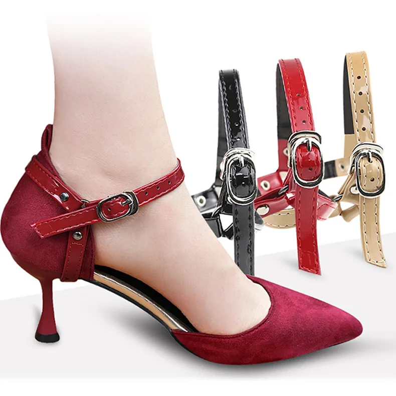 1 Pair High Heels Anti-loose Elastic Shoe Straps Flat Shoes Belts Shoelaces TE 