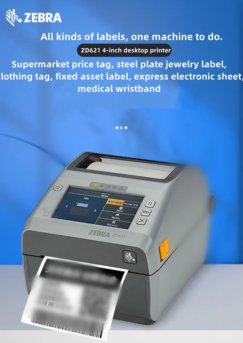 Zebra Zd621 203dpi/300dpi Zd600 Series Rfid Desktop Thermal Transfer