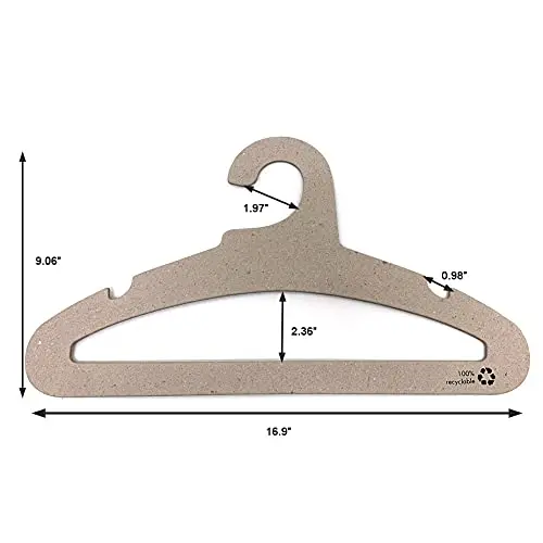 Adult Eco Recyclable Paper Hangers Clothes Coat Shirt Cardboard Hangers