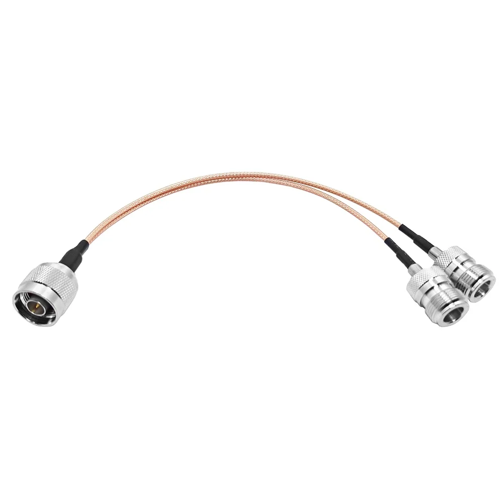 0.3m Antenna Jumper Cable N Male to Double N Female Jack Twins Connector With RG316 Extension Cable Assembly