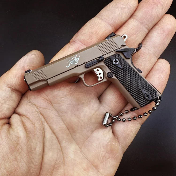 1:3 Colt 1911 Mini PUBG Metal Model Toy Gun Decoration Toys Guns Gun Alloy Pistolas Keychain Pistol