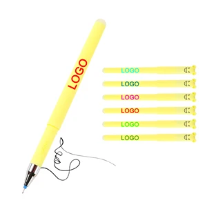 School Stationery Erasable Promotion Neutral Gel Ink Pens With Custom logo Printed Wholesale Student Learning Supplies