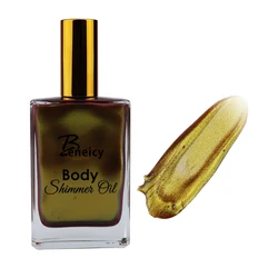 Макияж фирменный Логотип Пользовательский флакон лосьон распылитель блеск для тела мерцающее масло