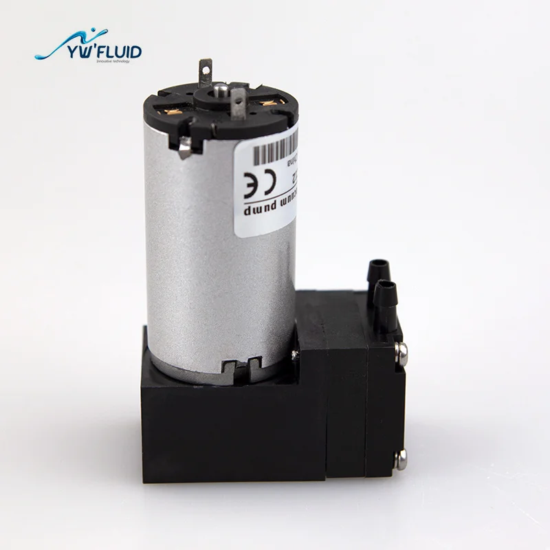 YWfluid High Performance 12V Diaphragm Pump Micro Vacuum Generator with DC Motor for Gas Transfer Micro Vacuum Pump Supplier