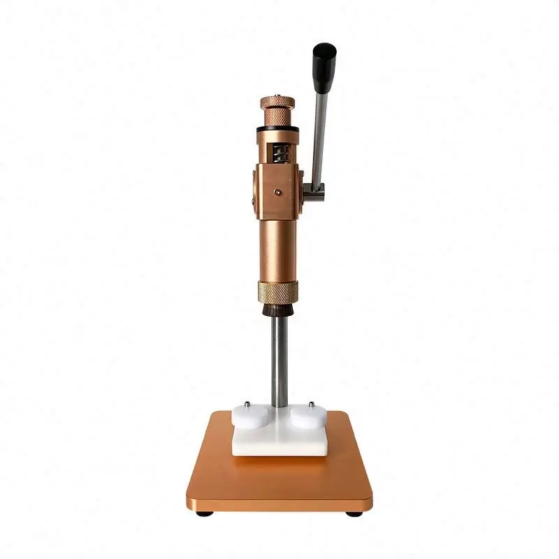 TEBAK Manual Operation Capping Machine for 13mm 15mm Glass Vials Perfume Bottles Suitable for Food Sealing and Plastic Packaging
