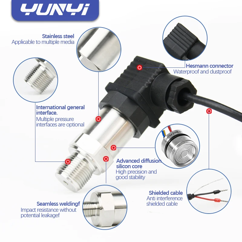 Hot Selling Smart Sensor System 4-20Ma Hydraulic Pressure Transducer Rs485 Water Hydraulic Pressure Transmitter Sensors