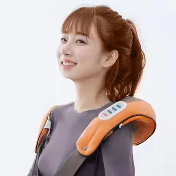 Full Back Shiatsu Massager Car Back Rest Shiatsu Massager Powerful Vibrator Rechargeable Massager for Gift
