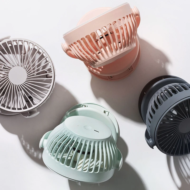 New Clip-On Small Fan Student Dormitory Bed Clip Fan Office Small Desktop Usb Charging Fan Silent