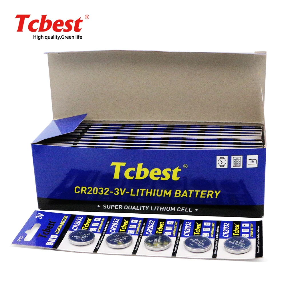 Safe and Durable Lithium Battery Cr2032 3v Button Cell 2032 Circle Primary Batteries
