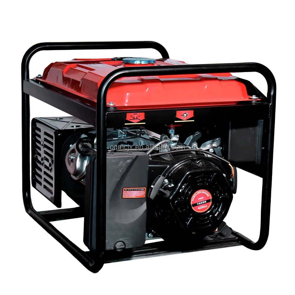 6.5kva 6.5kw 6500w 6500 Watts 50hz/60hz Gasoline Generators Electric Start Open Frame Petrol Generator Ac Generators factory