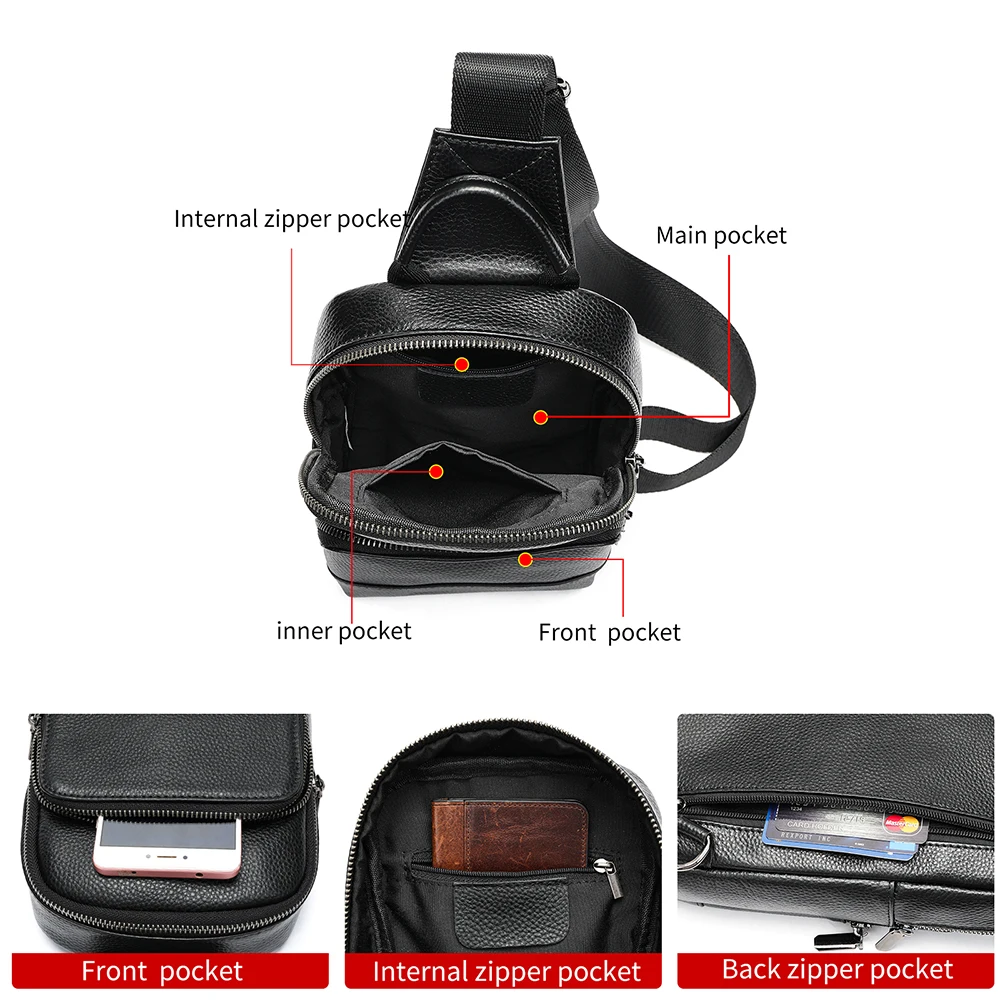 MARRANT Genuine Leather Sling Bag for Men - Stylish  display picture 3