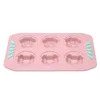 Pink binaural cat claw pig head