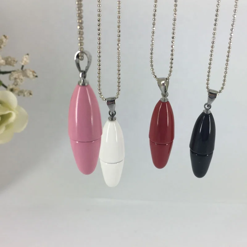 ACMECN Mini Necklace Metal Dip Ink Pen Pocket Size 3cm With Strip for Jewellery Pendant Dip Fountain Calligraphy Pen