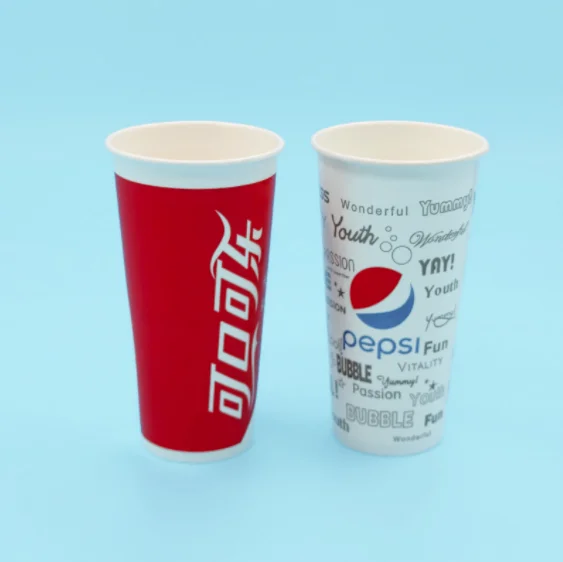 2023 Hot Selling Disposable Drink Cups Takeaway From 7oz To 32oz Cola  Drinking Cup Thickened Long Cold Paper Cups