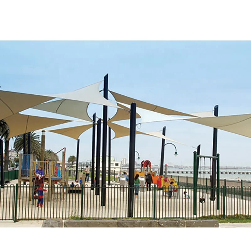 16' X 16' X 16' Sand Color Triangle Sun Shade Sail for Outdoor