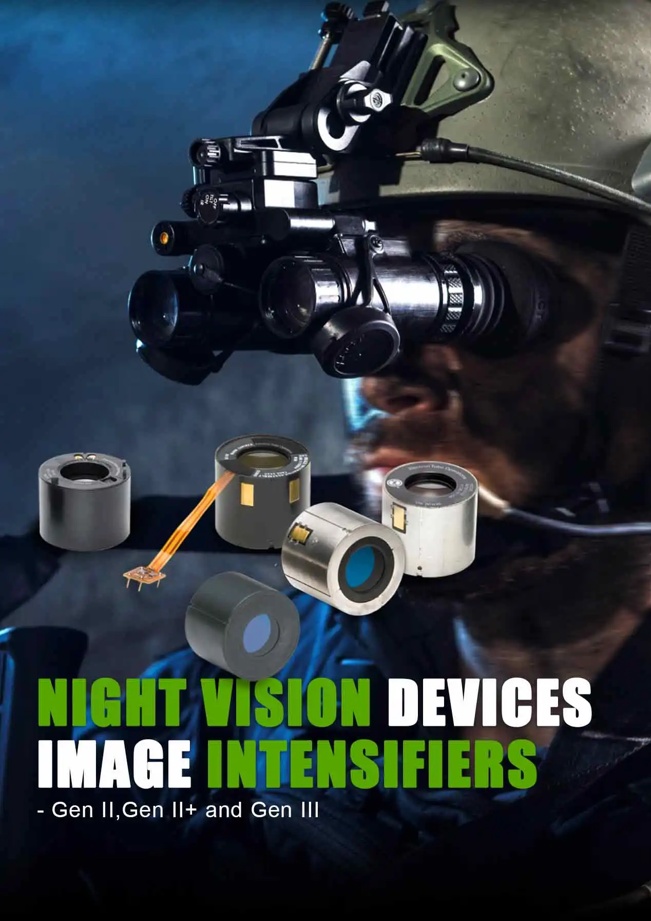 Goggles Night Vision Image Intensifiers Gen 3/2 Image Intensifier Tube