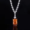 Ice Flower cut Champagne Gold necklace