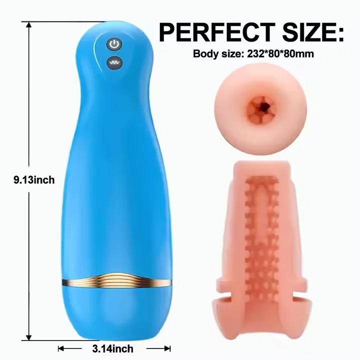 Automatic Male Masturbator - Realistic Vibration & Voice