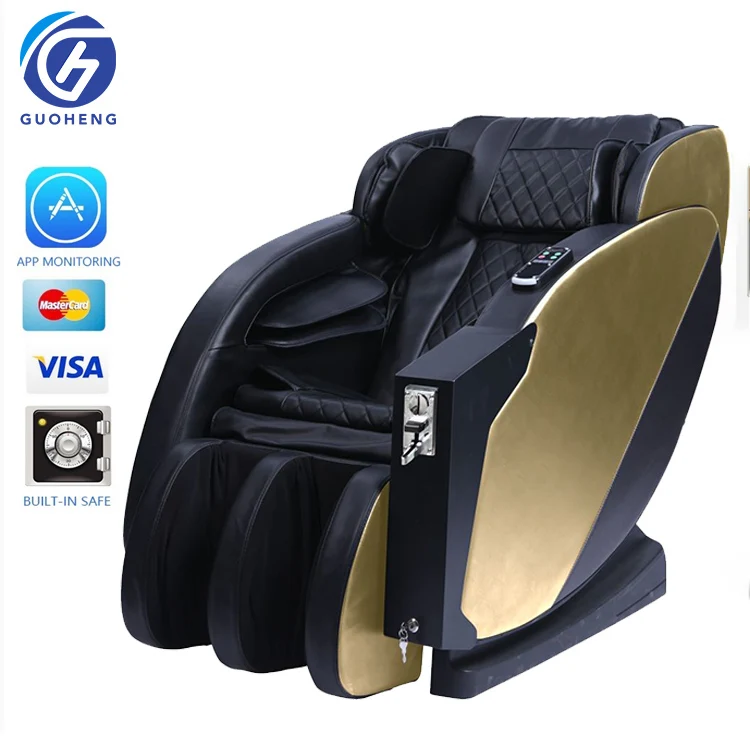 Fauteuil de Massage Distributeur, Corps Entier, Fonctionnant par Pièce ou Carte Bancaire, Machine Distributrice avec Code QR