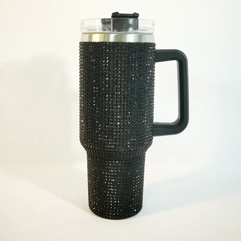 Bsbh 40 Oz Stainless Steel Double Wall Water Bottle Shiny Rhinestone ...