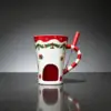Tenedor de regalo de Navidad blanco