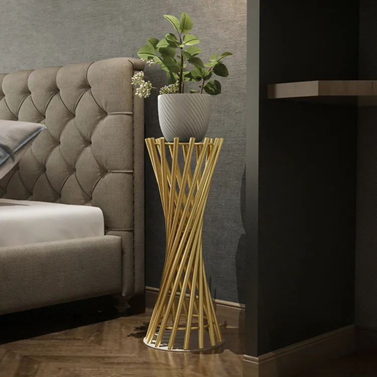 Nordic Flower Vine Display Storage Rack Indoor Metal Floor Plant Stand