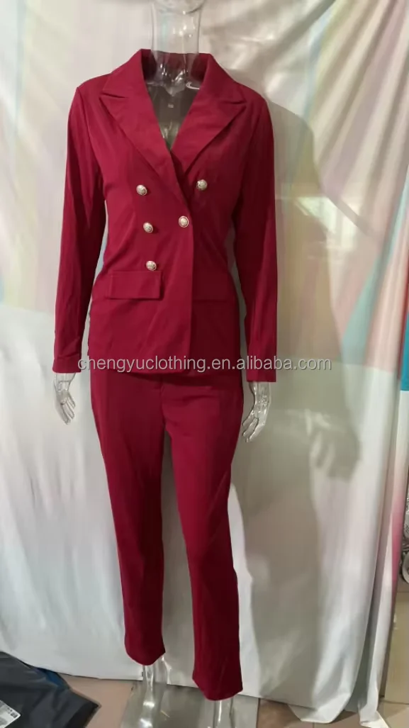 Manufacturers Business Suits For Women Fashion Slim Pants And Blazer Set Ladies Suits Office Wear Formal Suit