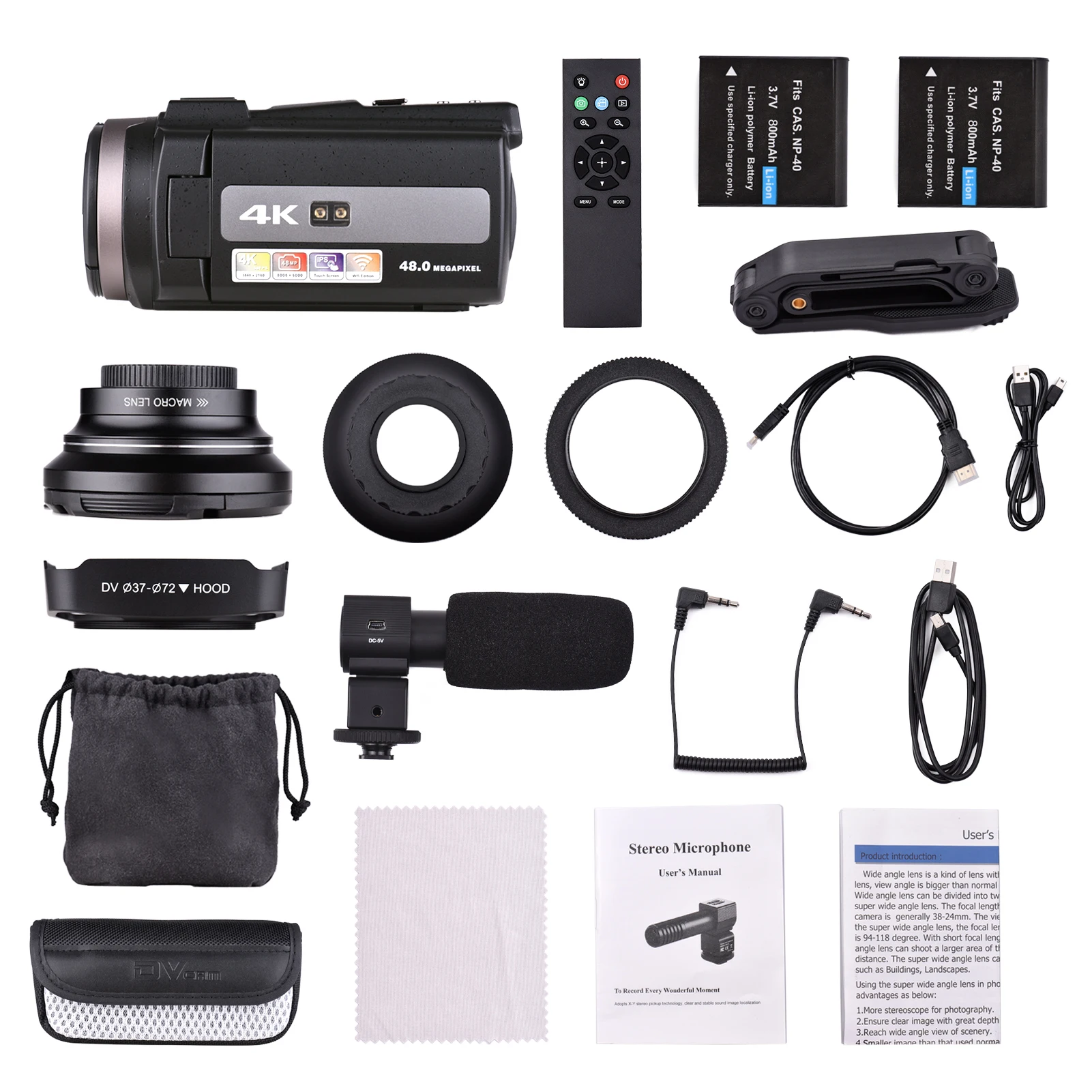 Andoer Video Camera 4K Live Streaming and Photography