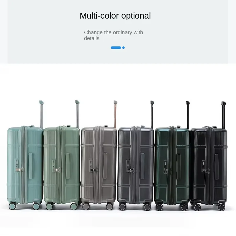 28-Inch Lightweight Travel Luggage New Stylish Durable Expandable Design Large Capacity Minimalist Classic Trolley Case