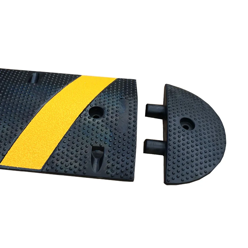 Reflective Rubber 30 Inch 6 Foot 1.83m Road Hump Speed Bump factory