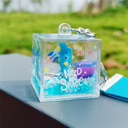 Хит продаж, подарки НАСА, креативный квадратный акриловый астронавт, брелок с подвеской в виде зыбучего песка, декоративный брелок для ключей в виде астронавта