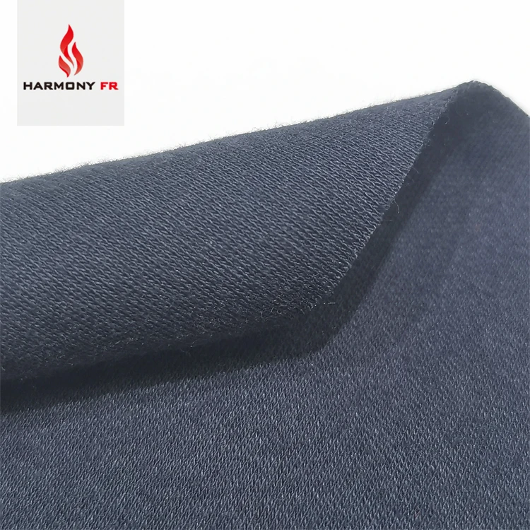 Опт NFPA 2112 индивидуальный цвет OEM вес 240gsm EN11612 FR 100% хлопок огнестойкая трикотажная FR Interlock огнестойкая ткань