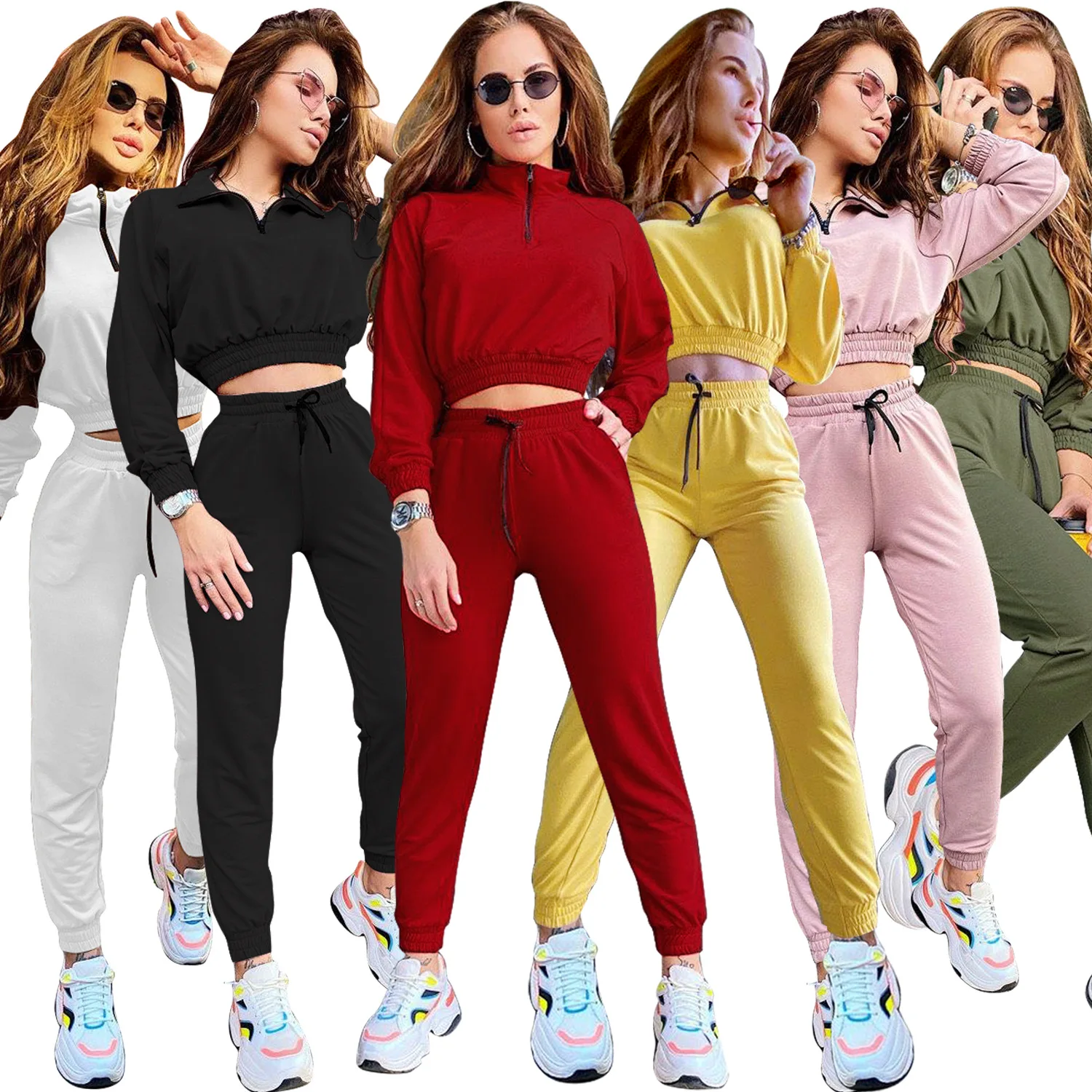 2021 Women's Trousers Outfit Two Piece 