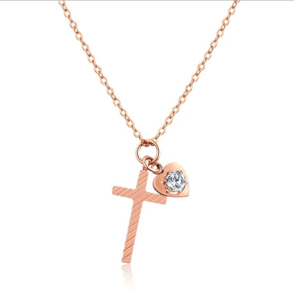 Hot Sale Small Cross Pendant Necklace 