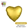 Cuore oro metallizzato