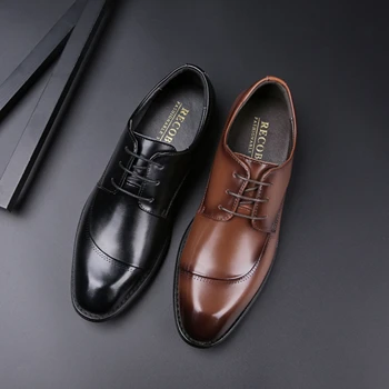 2024 New Business Casual Formal Gentleman Office Lace-up Round Toe ...