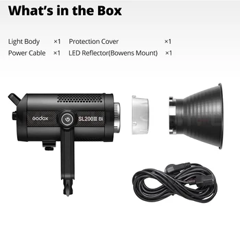 Godox SL150III BI SL200III Bi SL300 BI Bi-Color LED Video Light Continuous Lighting for Live Photography detail image