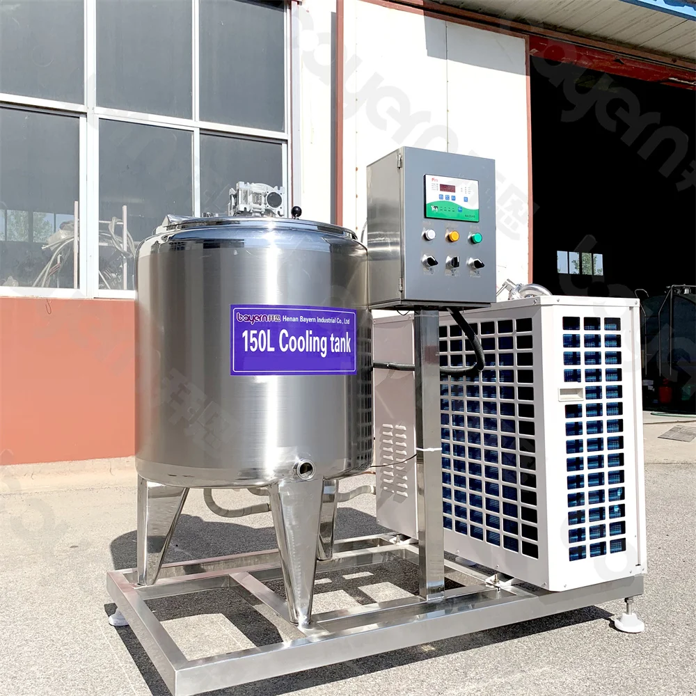 500l 1000l 2000l 5000l Milk Cooling Tank Industrial Fridge Milk Juice Cooler Machine Milk Refrigerator Storage Tanks with Mixer