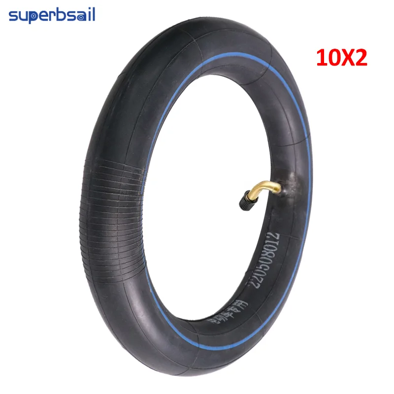 Superbsail EU Warehouse Inner Tube 10x2.5 Tube Innertube Bent Valve 45 90 Degree For Baby Stroller Pram Scooter 80/65-6 10 Inch factory