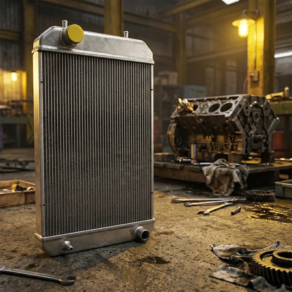 Excavator Water Cooling Radiator 4650352 for Hitachi ZAXIS ZX210-3 EX210-3 ZX200-3 Engine Isuzu 4HK1 Aluminum Water Tank - Gupta Tractor Spares Co.