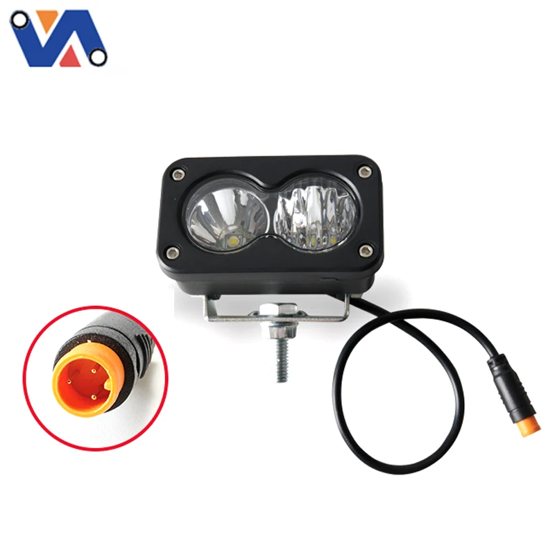 Motorcycle & Bicycle 3inch High Power Spotlight  Fit for the Ridstar Q20 Off-road EBike WP Connector Super Bright LED Work Light