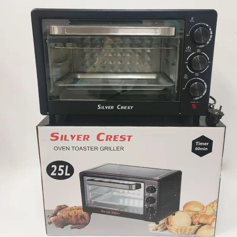 High Configuration Multifunction Household 25L Baking Pizza Maker Small Appliances Gifts Convection Toaster Electric Oven