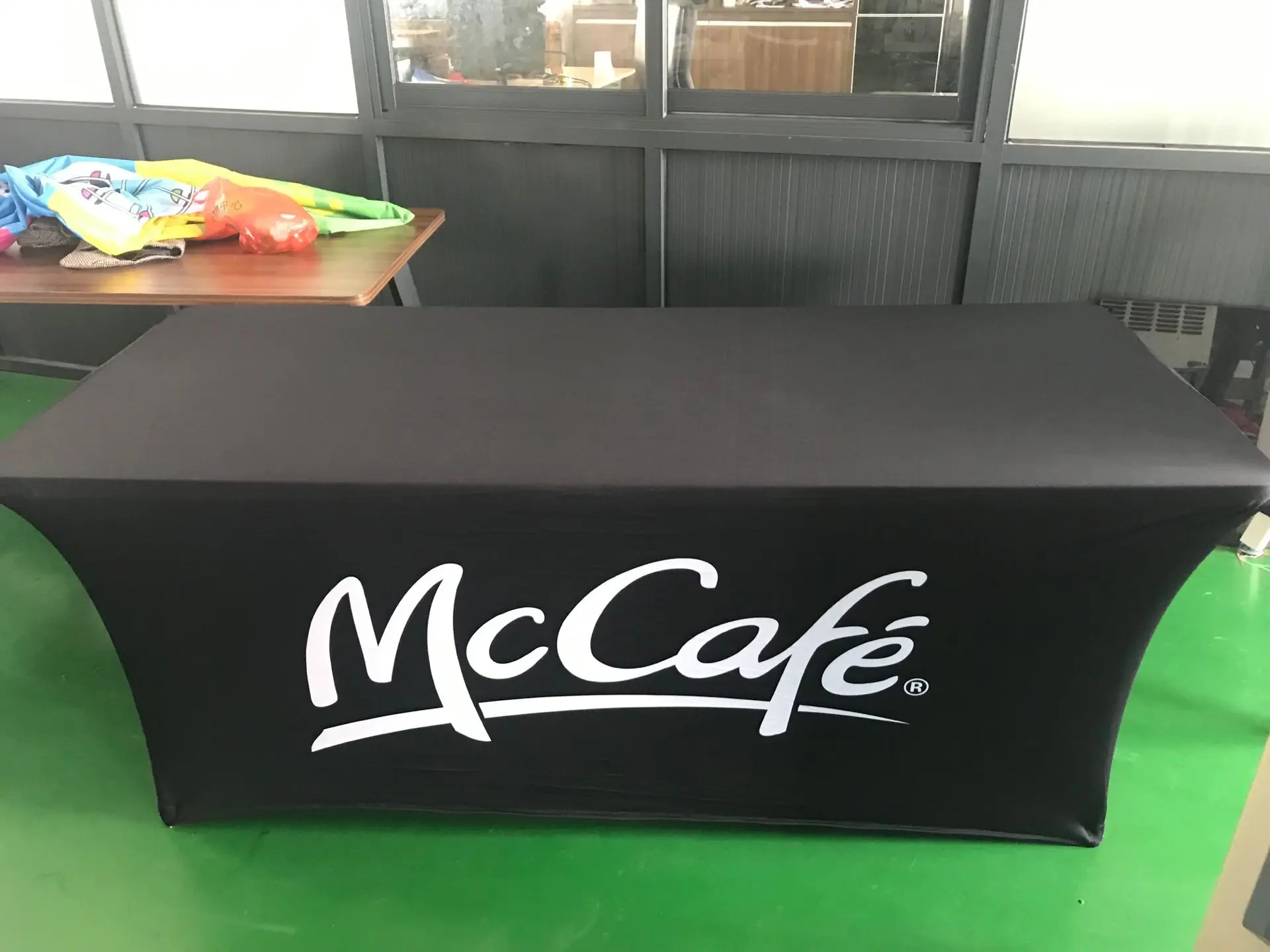 Outdoor Heat Transfer Polyester Table Cloth Spandex Table Cover for Wedding Event Hotel